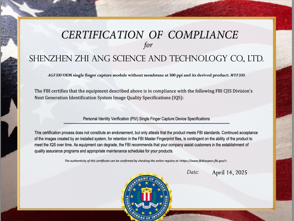 Certificado AGF300